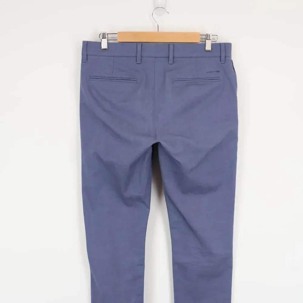 J.Crew 484 Slim Fit Tech Oxford Pant Dusty Blue Size 31x32 NWOT